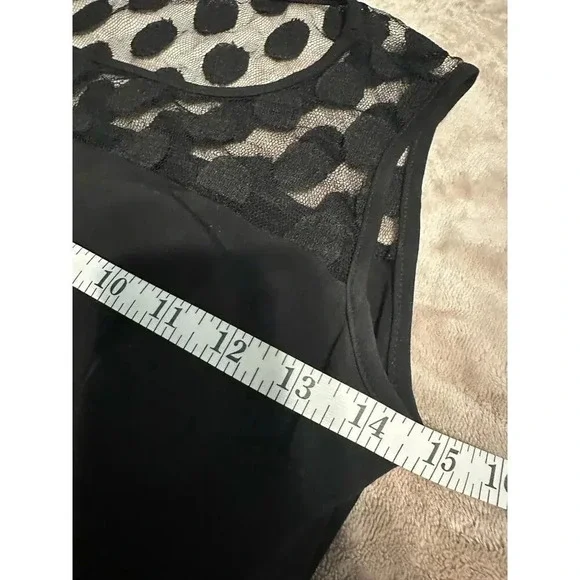 Saint Tropez West Black Dress Size 6 Cocktail Little LBD Dressy - Picture 5 of 7